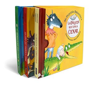 Mi pequeña biblioteca (La ovejita que vino a cenar. Pequeñas manitas): (pack con: La ovejita que vino a cenar | Los lobos que vinieron a cenar | El cocodrilo que vino a cenar)