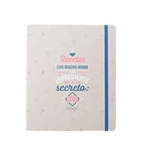 Mr. Wonderful WOA09924ES Recetario con mucho amor y un ingrediente secreto: Tu
